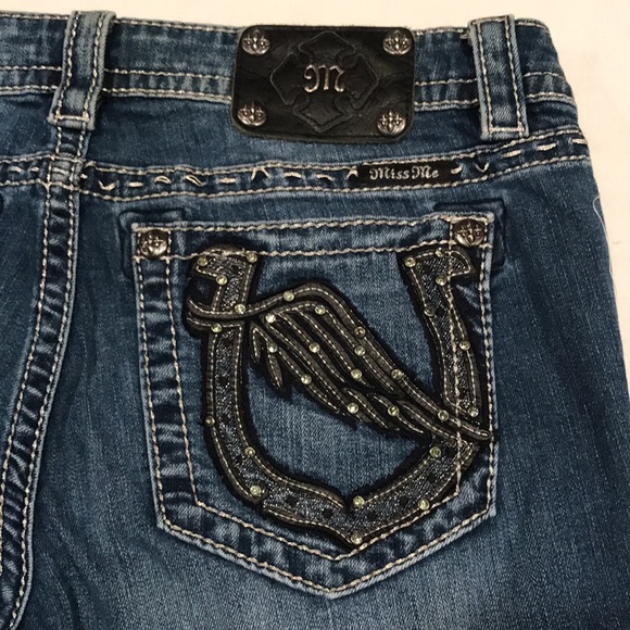 Miss Me Signature Capri Cropped Jeans Size 31 - Picture 12 of 16